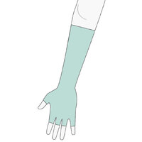 Glove up to 4cms