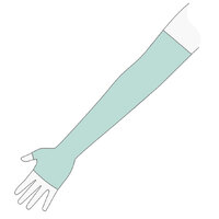Gauntlet up to 4cm above Wrist