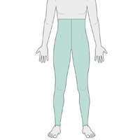 Pants with Leg excluding Sock - Long Legs